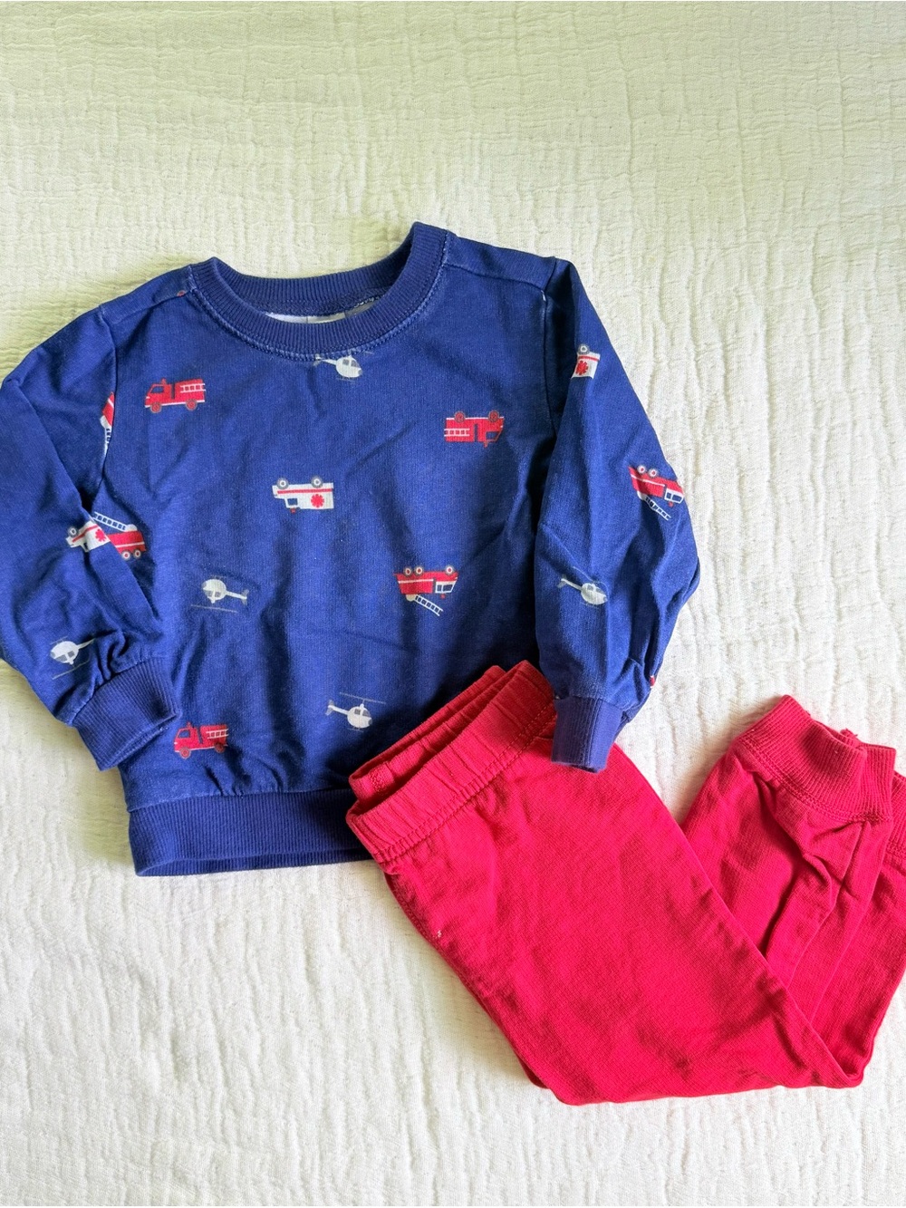 Carter’s firetruck matching set